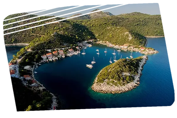 Zaklopatica Bay Korcula Catamaran Croatia